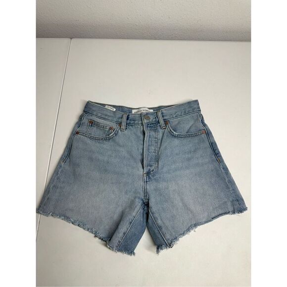 Denim Forum The Ex Boyfriend MIDI Shorts Blue Size 24 - Picture 1 of 15